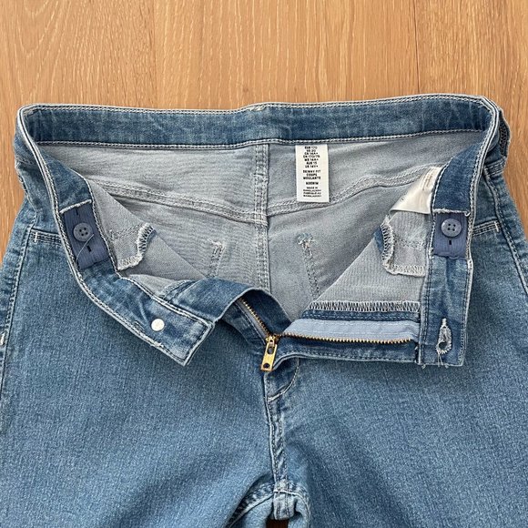 H&M Jeans Girls 14 Skinny Fit Blue Denim Ankle Adjustable Waist Stretch Mid Rise - Picture 13 of 14